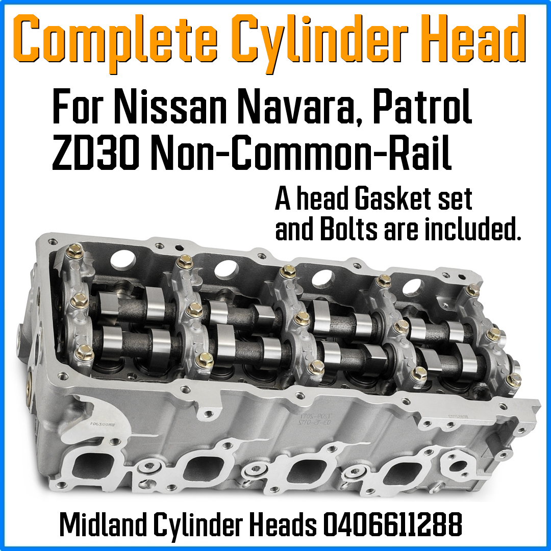 Navara Patrol ZD30 Complete Cylinder Head Non Common Rail