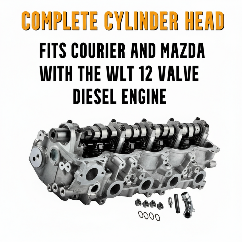 Ford Courier WLT 2.5L cylinder head detailed component view