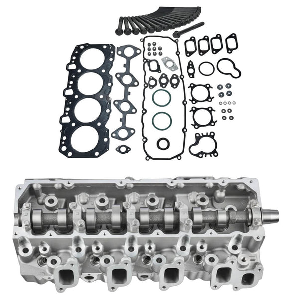 Toyota Hilux Prado 1KZ-TE 3.0L cylinder head complete - Top View