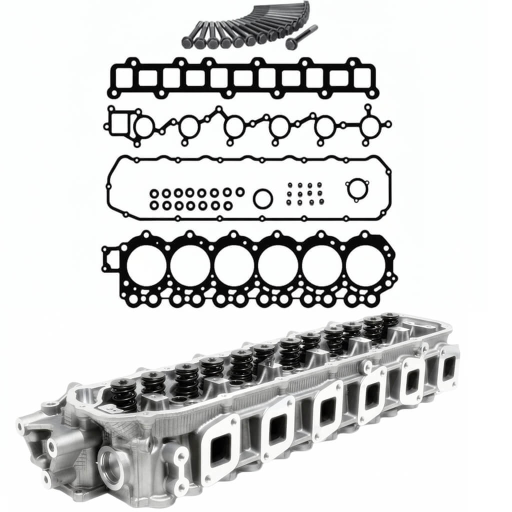 Assembled Cylinder Head Kit Nissan Patrol TB42 With VRS Gasket Set and Head Bolts
