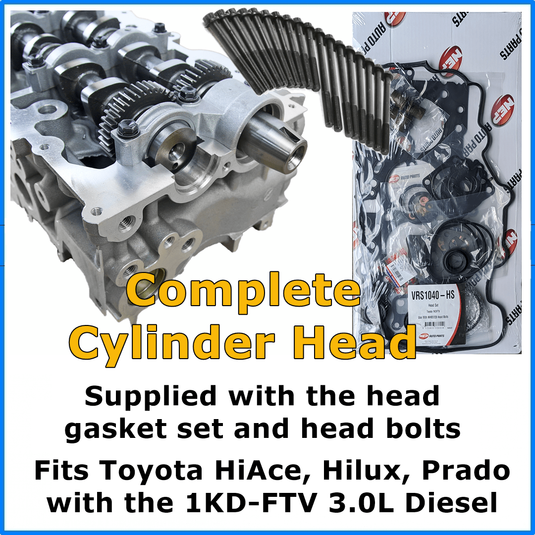 Hilux Hiace Prado 1KD-FTV Complete Cylinder Head - Cylinder Head Supply