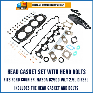 Mazda B2500 E2500 T2500 WLT WLT Gasket Set with Head Bolts