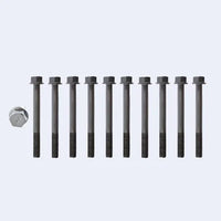 Set ofFord G6  black bolts on a light gray background