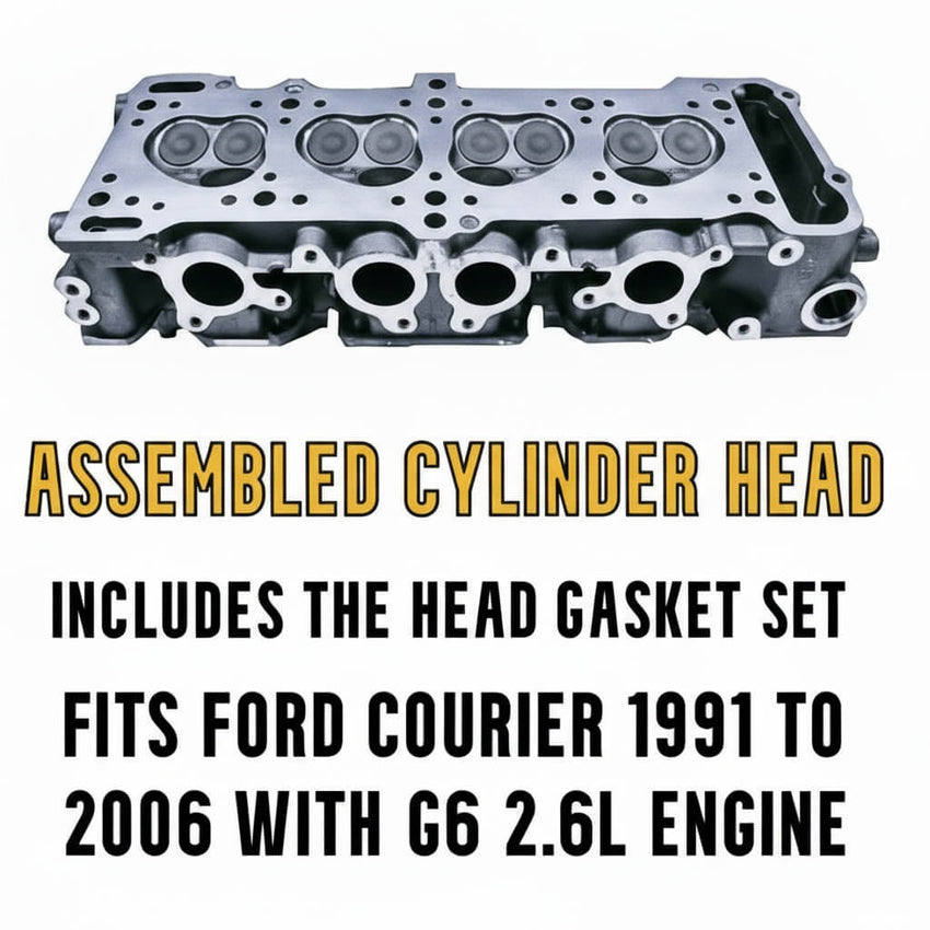 Assembled Cylinder Head Ford Mazda G6 2.6 12 Valve Top View