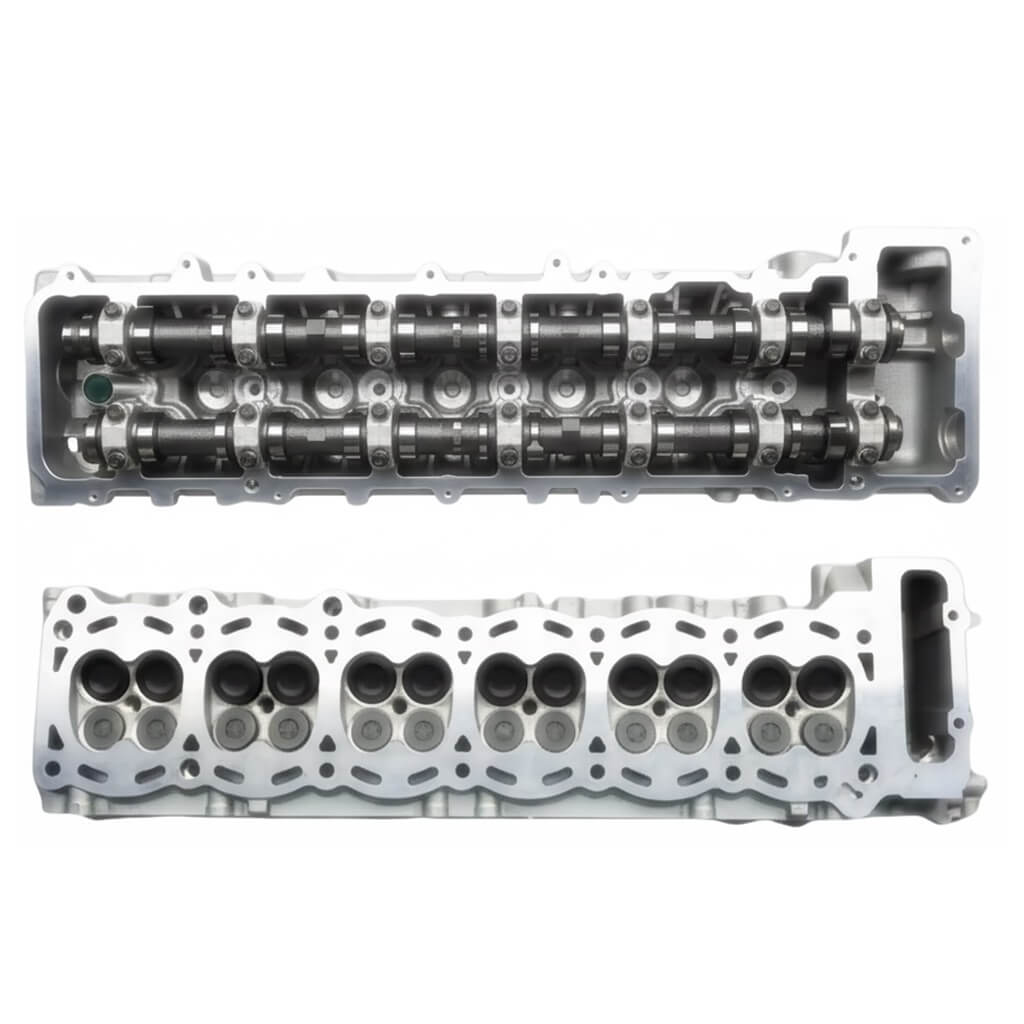 Toyota 1FZ-FE complete cylinder head Top and Bottom View