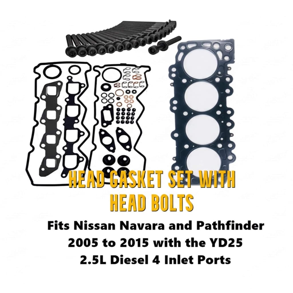 Nissan Navara Pathfinder YD25 head gasket set with text