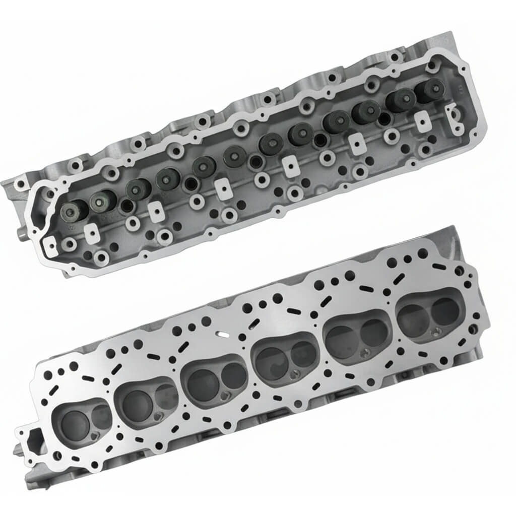 Assembled Cylinder Head Nissan Patrol TB45 Top and Bottom Views