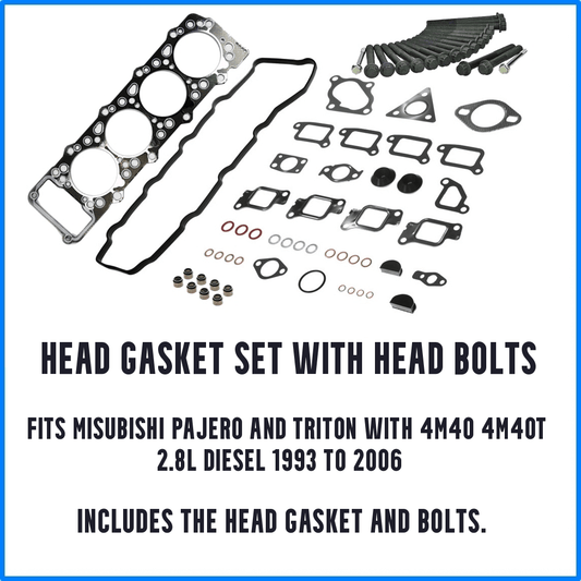 Pajero 4M40 4M40T Head Gasket Set with Bolts