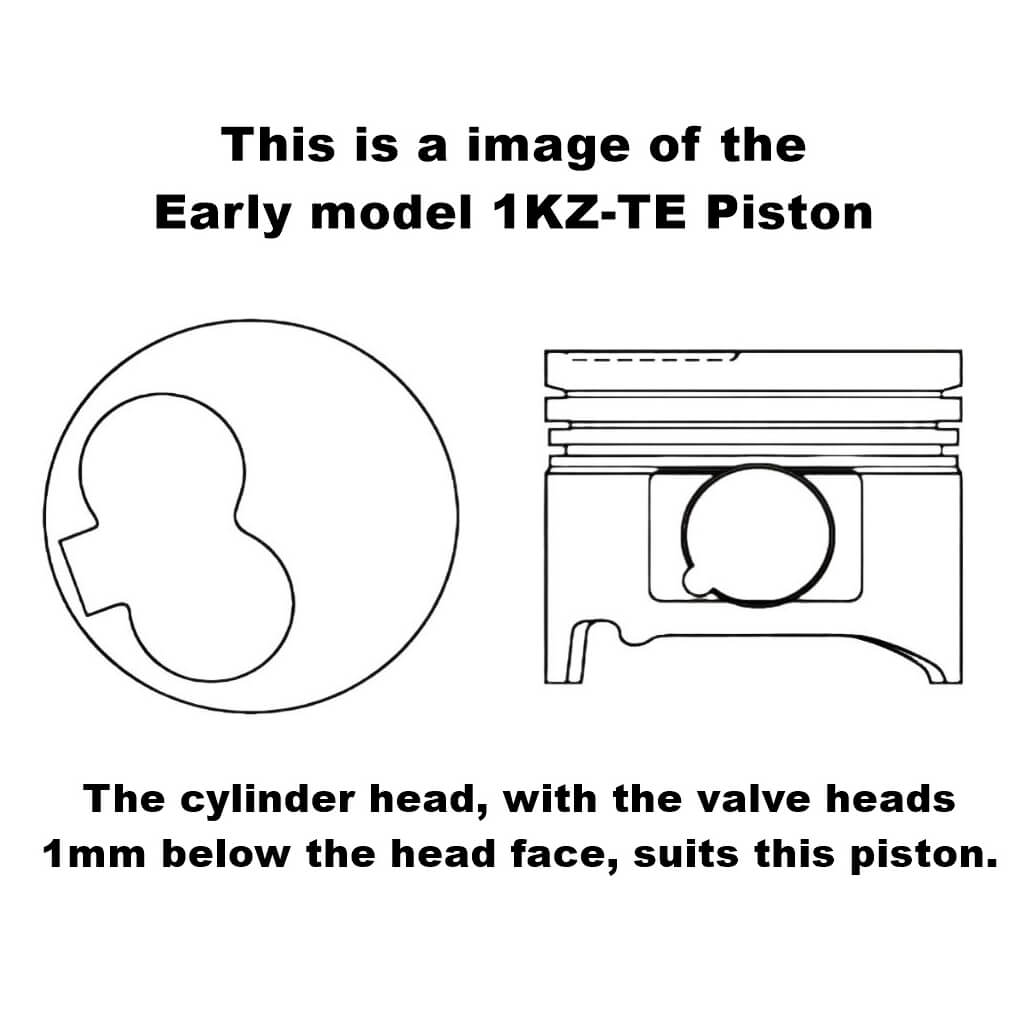 Toyota KZ-TE Short Valve Model Piston
