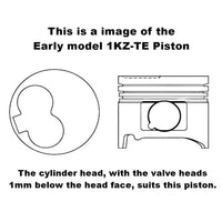 Toyota KZ-TE Short Valve Model Piston