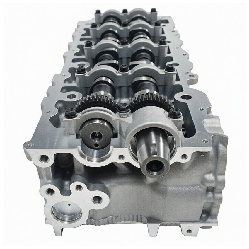 Toyota Hiace Hilux Prado 1KD 3.0L cylinder head, complete assembled - angled view