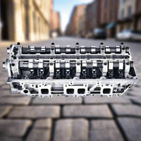 Assembled Ford Ranger cylinder head with installed camshafts and rockers