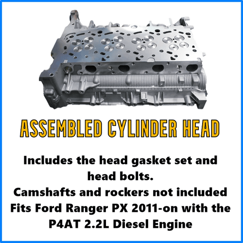 Assembled Cylinder Head Ranger Mazda BT50 P4AT 2.2 - Cylinder Head Supply Midland