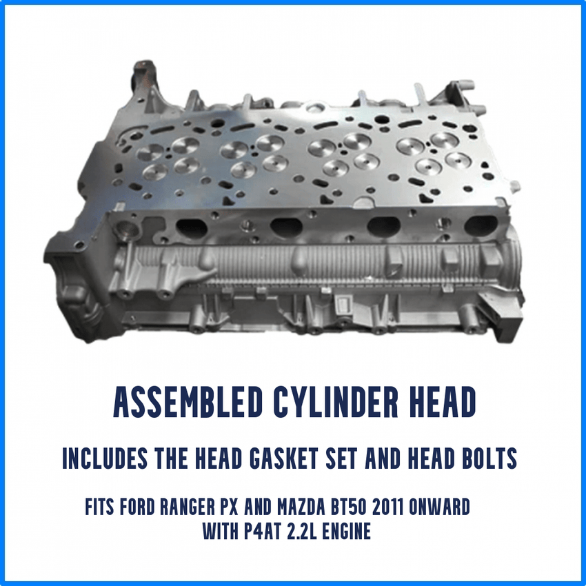 Assembled Cylinder Head Ranger Mazda BT50 P4AT 2.2 - Cylinder Head Supply Midland