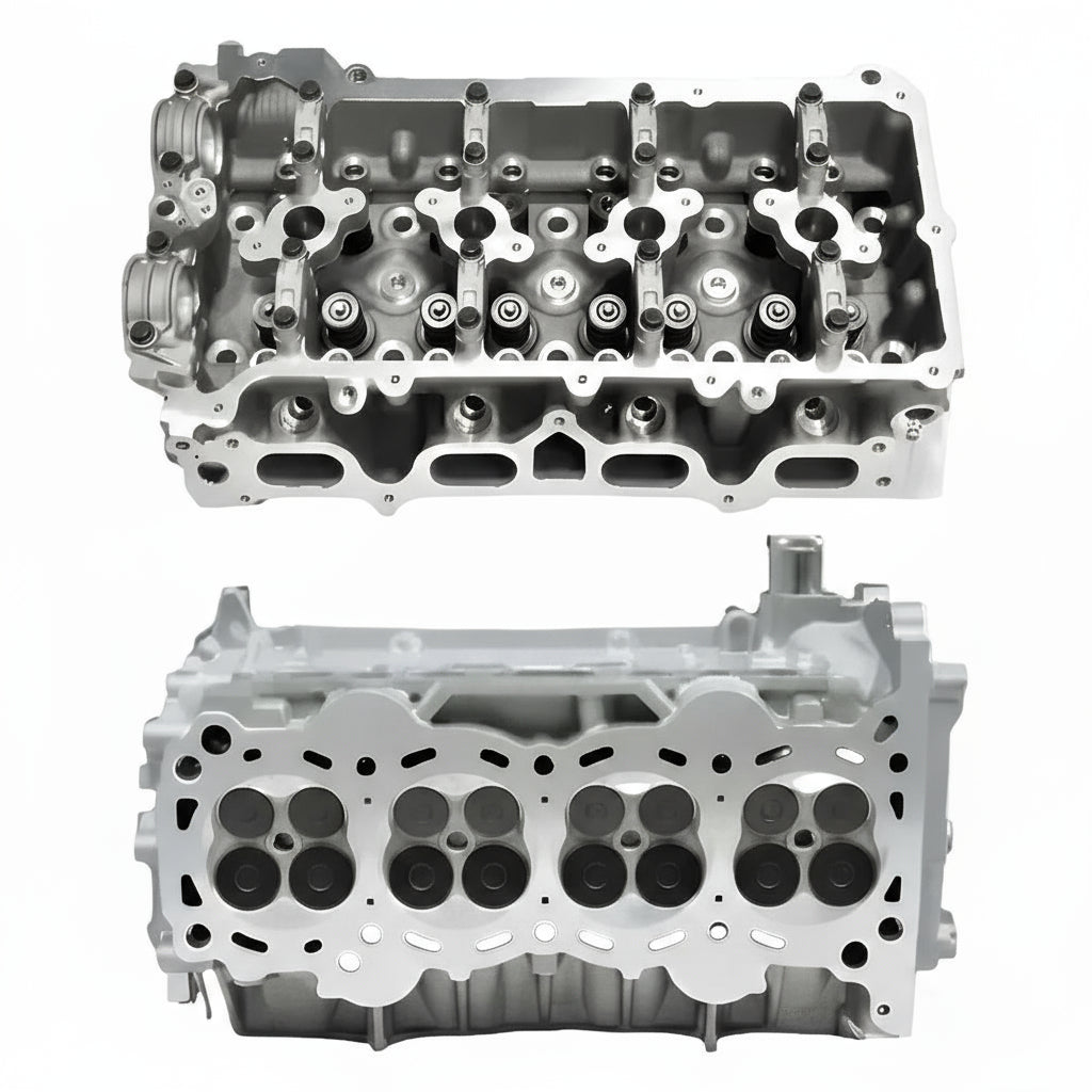Toyota Hiace Hilux 2TR-FE 2.7L cylinder head assembled - valve view
