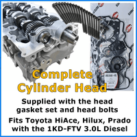 Assembled Cylinder Head Toyota Hiace Hilux Prado 1KD - FTV 3.0 Diesel - Cylinder Head Supply Midland