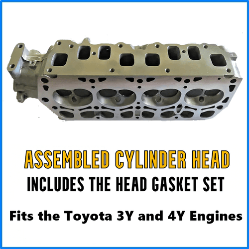 Assembled Cylinder Head Toyota Hilux Forklift 3Y 4Y Engine - Cylinder Head Supply Midland