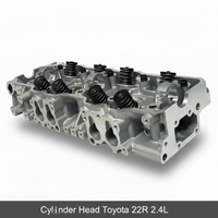 Cylinder head with Toyota 22R 2.4L text on a white background
