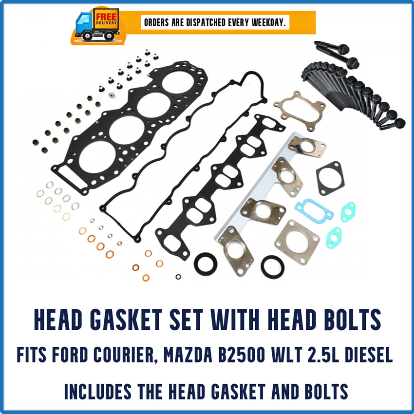 Head Gasket Set Ford Mazda WLT With Head Bolts - Cylinder Head Supply Midland