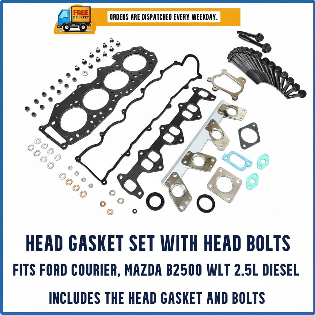 Ford Courier WLT Head Bolts with Text