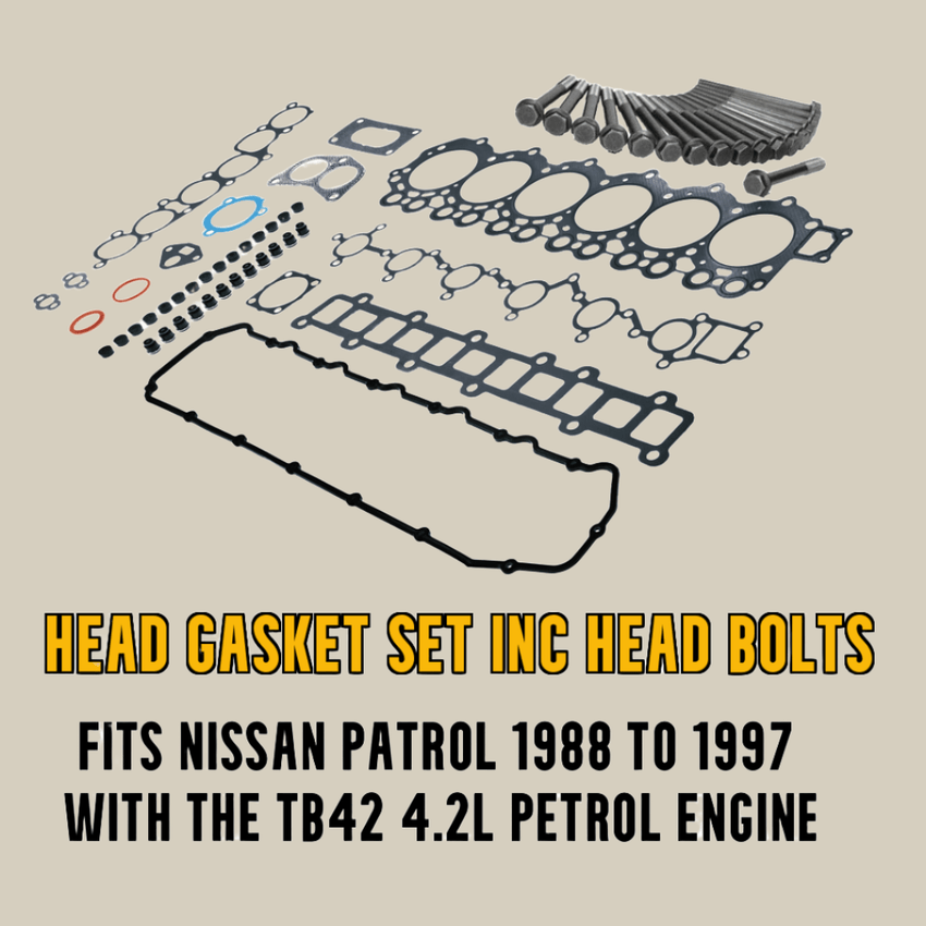 Head Gasket Set Nissan Patrol TB42 with Head Bolts - Cylinder Head Supply Midland