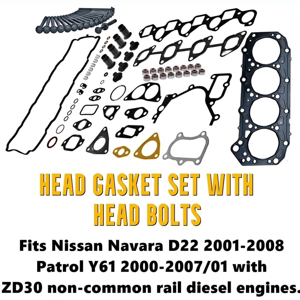 Nissan Patrol Navara ZD30 head gasket set - thickest gasket with all seals