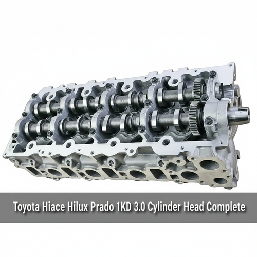 Toyota Hiace Hilux Prado 1KD Cylinder Head with text overlay