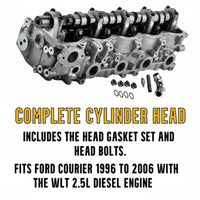 Ford Courier WLT 2.5L cylinder head detailed component view