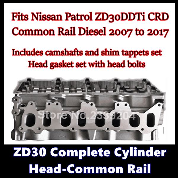 Patrol ZD30 Cylinder Head Assembly Common Rail Motor Vehicle Engine Parts Cylinder Head Supply 