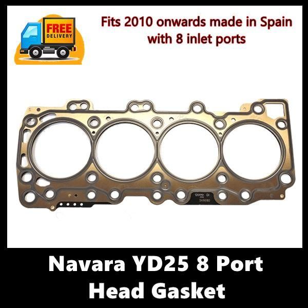 Assembled Cylinder Head Nissan Navara YD25 with Eight inlet Ports - Cylinder Head Supply Midland
